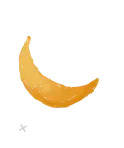 a yellow moon with stars on the sides